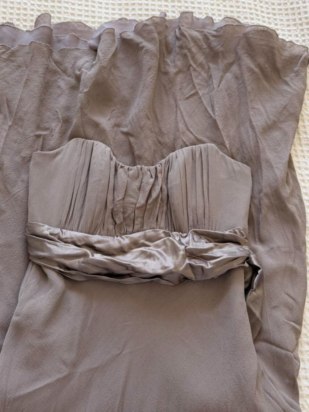 Vintage 2000 S Dress Brown Strapless